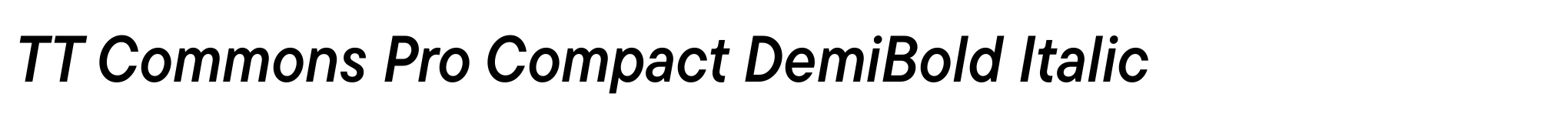 TT Commons Pro Compact DemiBold Italic image